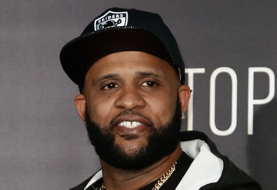 Baseball Player C C Sabathia with Beard