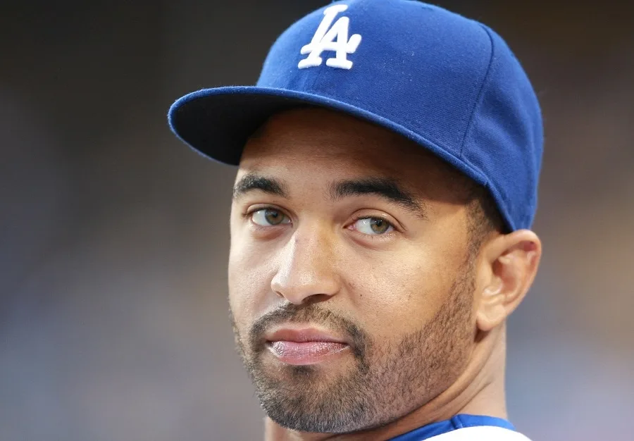 Baseball Player Matt Kemp with Stubble Beard