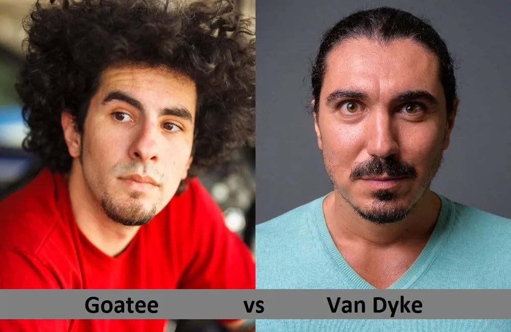 difference between a Van Dyke and a goatee beard