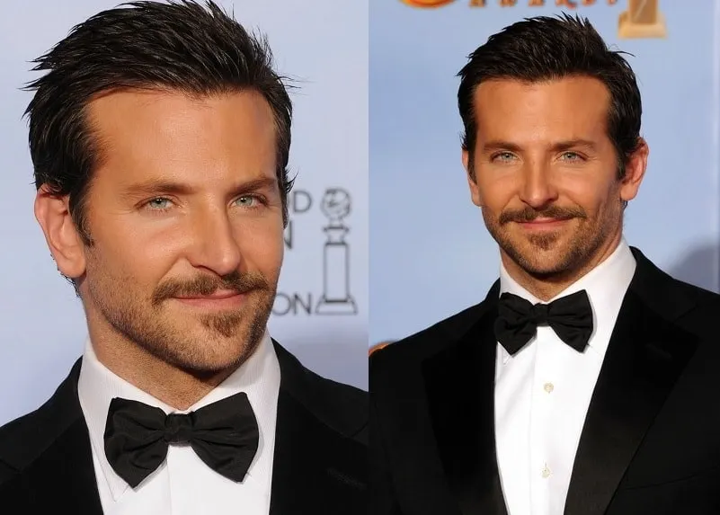 Bradley Cooper's Light Stubble with Mustache