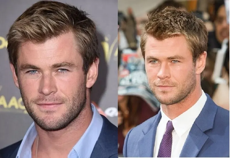 Chris Hemsworth with Light Stubble Beard