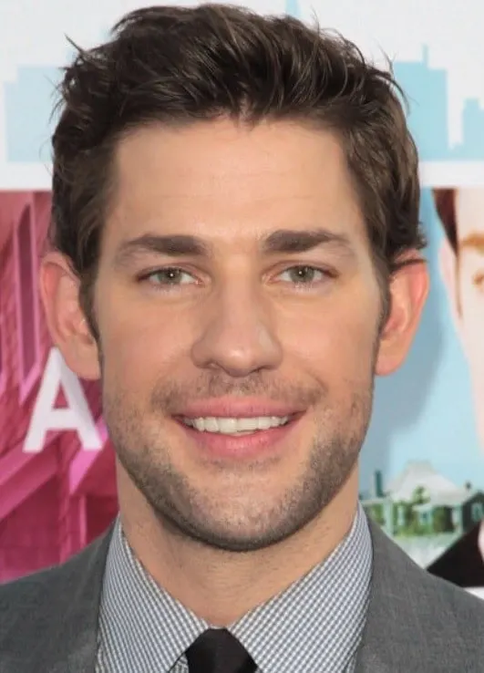 John Krasinski with light stubble beard