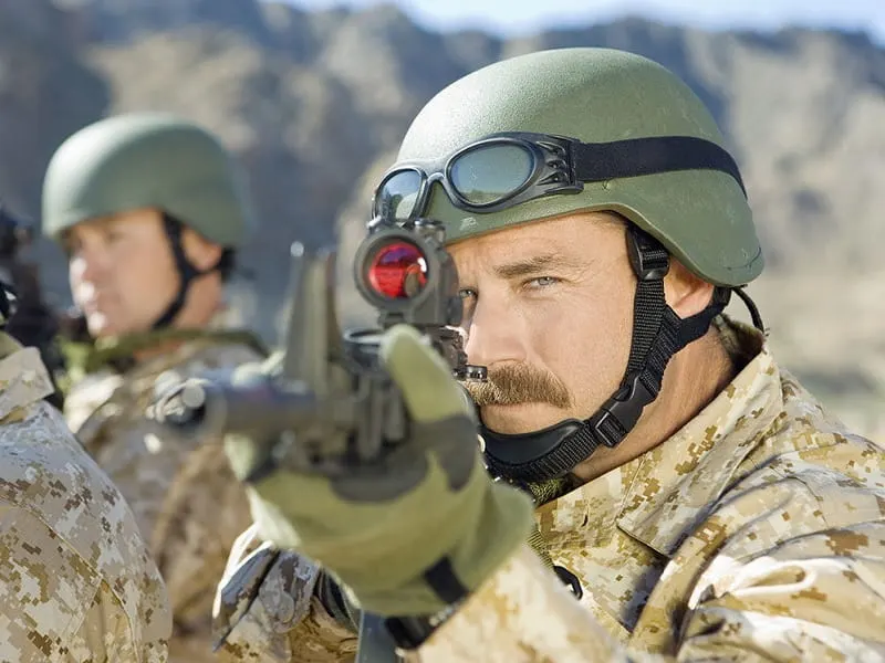 military mustache