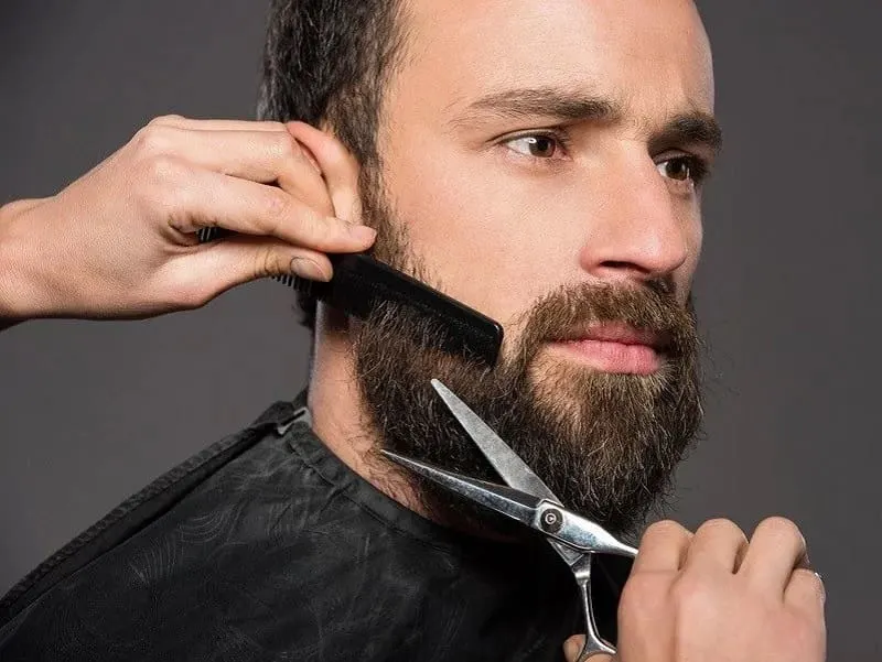 trimming beard