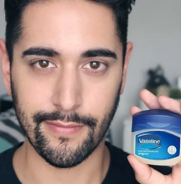 vaseline for beard dye