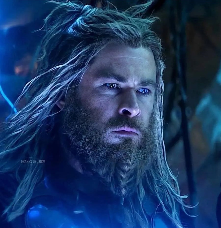 Chris Hemsworth with Braided Beard Style