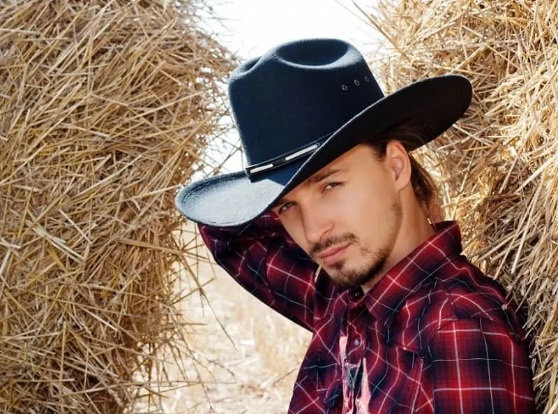 patchy cowboy stubble beard