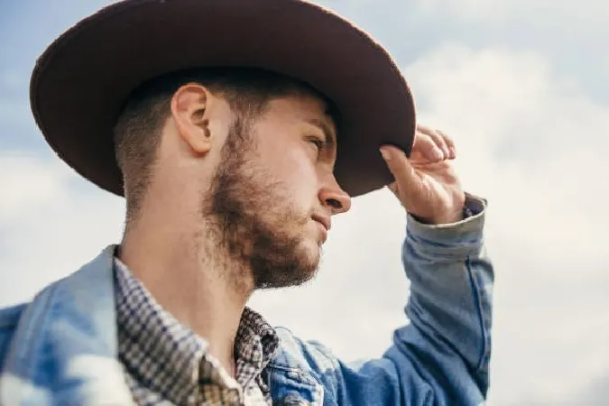 chinstrap beard for cowboys