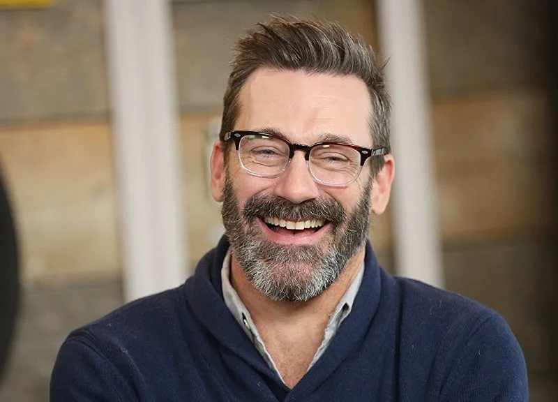 actor with salt and pepper beard Jon Hamm