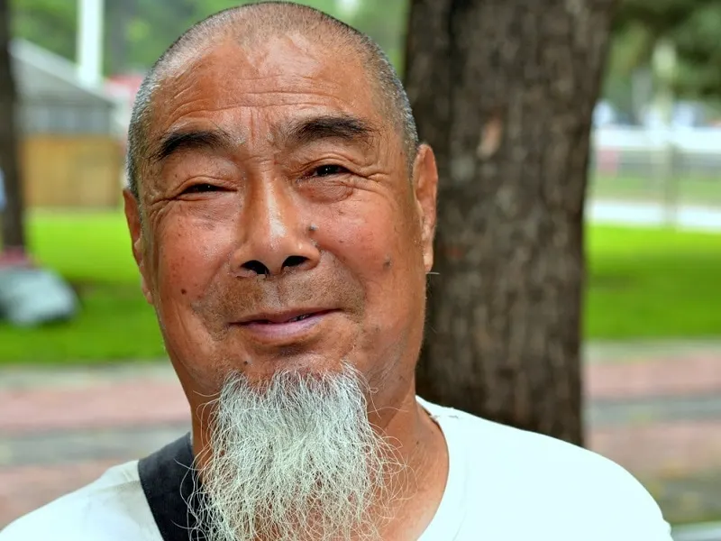 old chinese man with beard