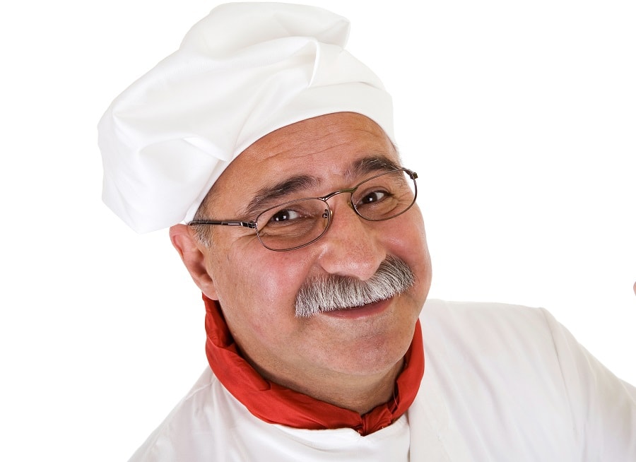 Italian mustache for older men