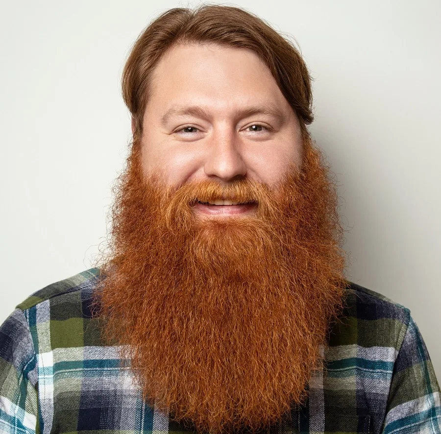 brown hair and long red beard