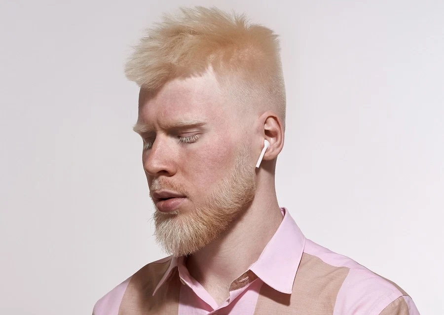 platinum blonde beard