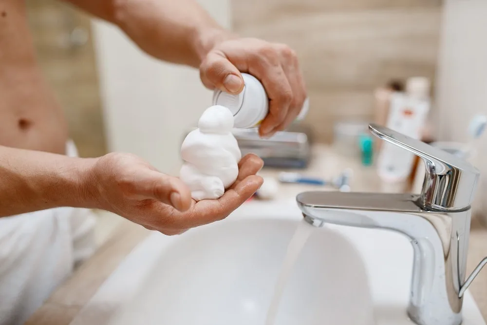 shaving cream for electric razor