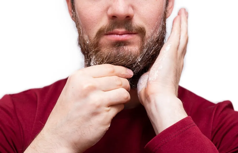 Using Soap causes dry skin under beard