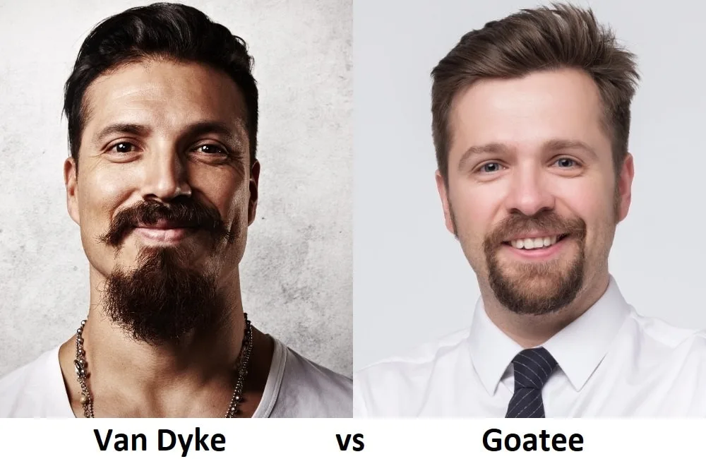 Difference between Van Dyke and Goatee Beard