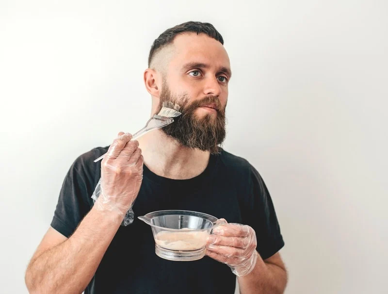 beard dyeing technique