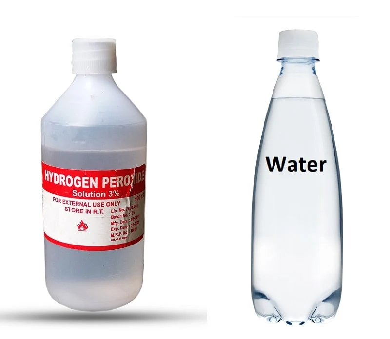 hydrogen peroxide and water to lighten beard dye