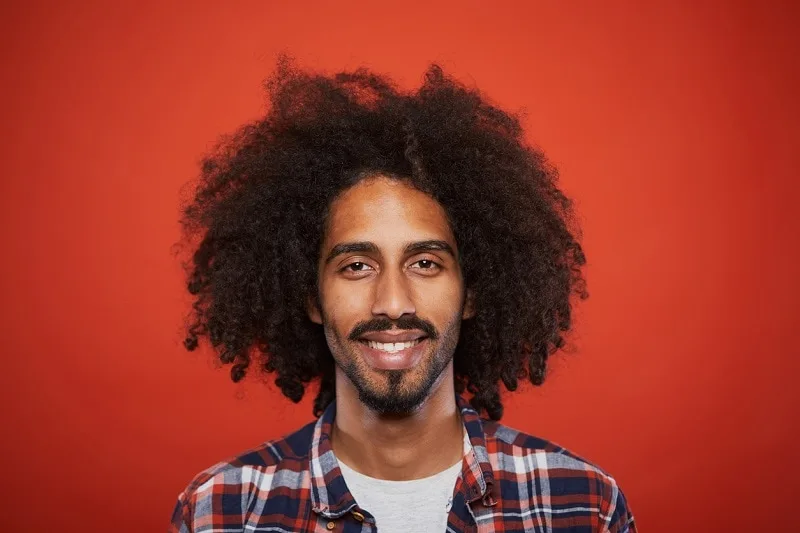 Afro with a Goatee
