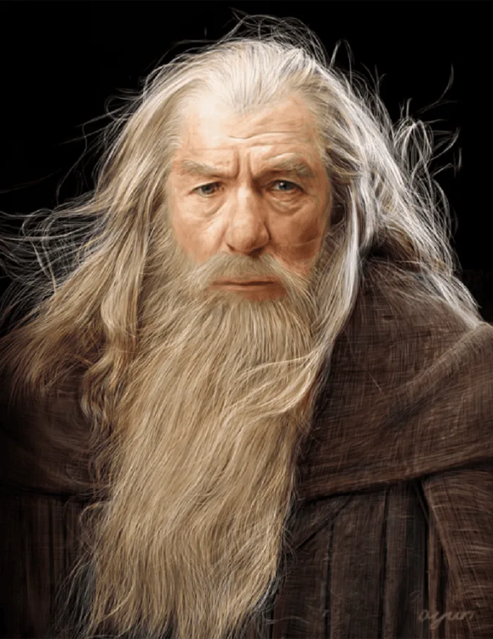 Ian McKellen gandalf mustache