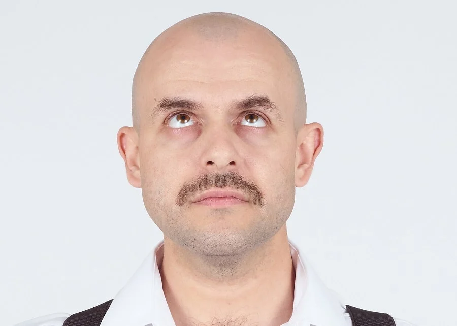 bald guy facial hair