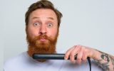 tips to straighten a curly beard