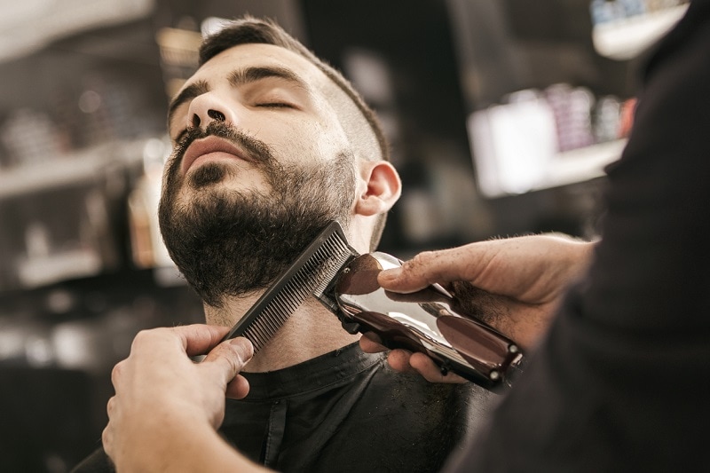 trimming neck beard