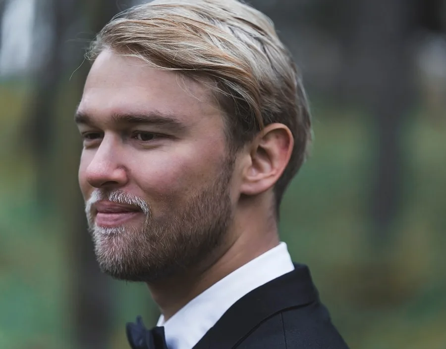 wedding beard style for round face