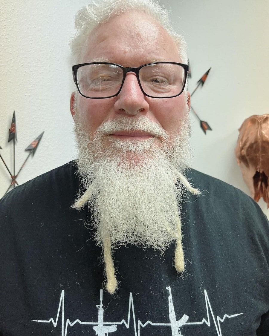 white beard dreads