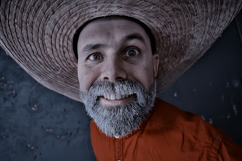 white full beard for round face