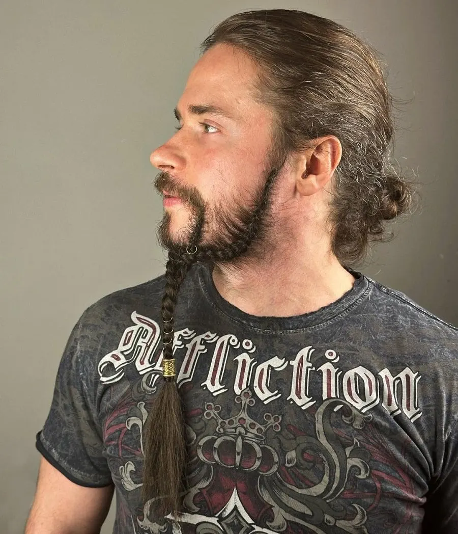 long braided beard