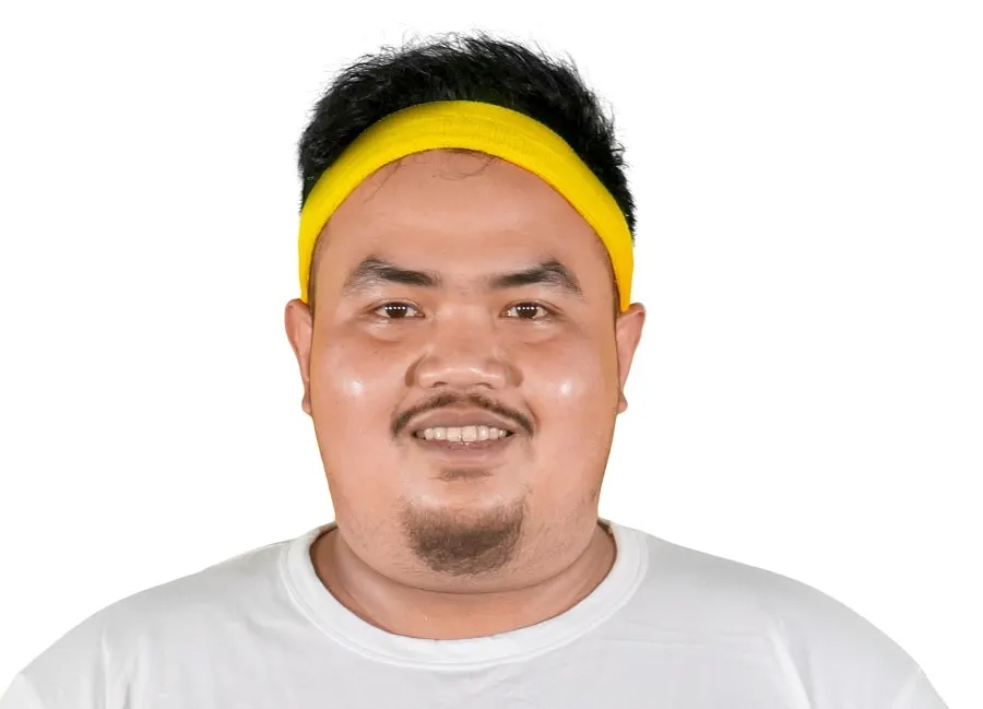 Asian fat guy with beard