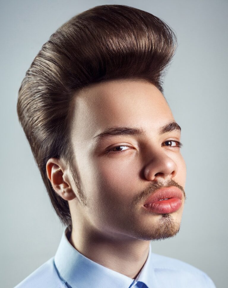 27 of The Coolest Pompadour Hairstyles With Beard in 2023