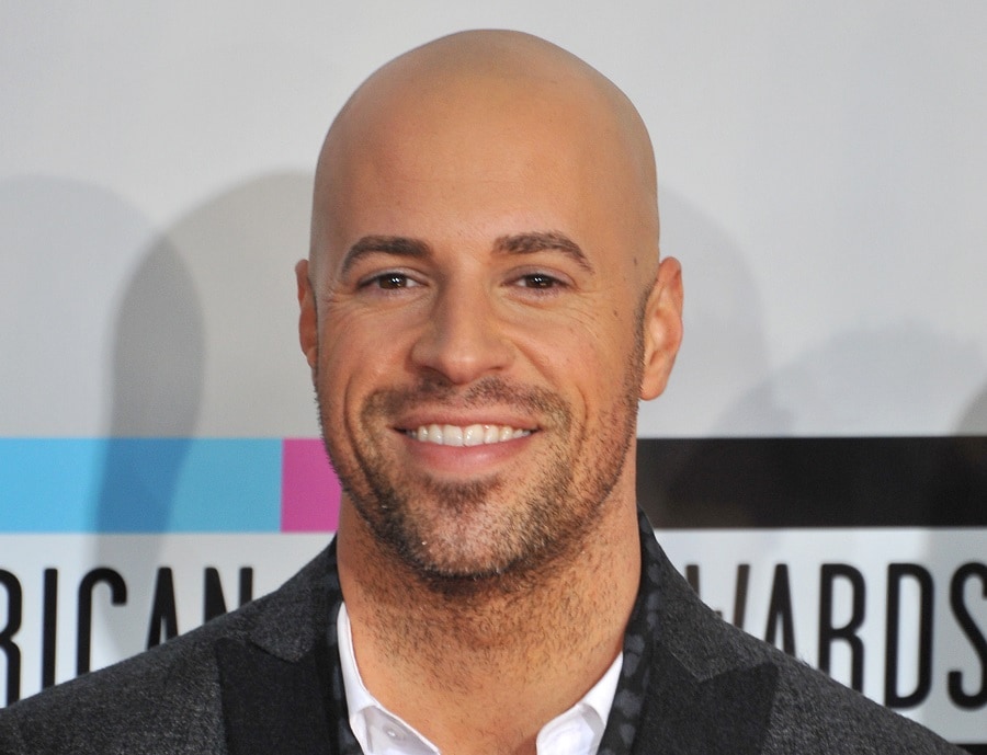 Bald Celebrity Chris Daughtry With Beard