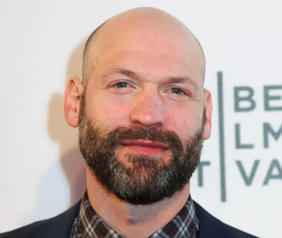 Bald Celebrity Corey Stoll With Beard