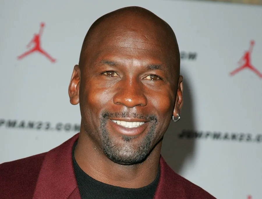 Bald Celebrity Michael Jordan With Beard