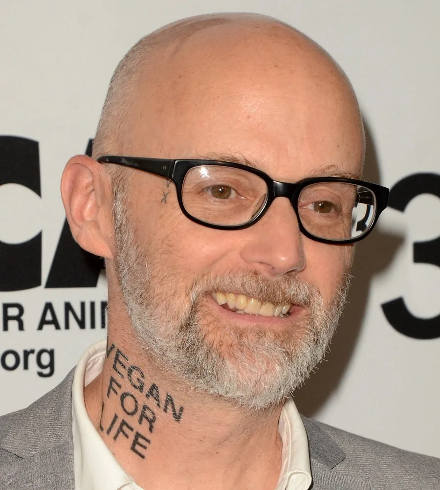 Bald Celebrity Moby With Grey Beard