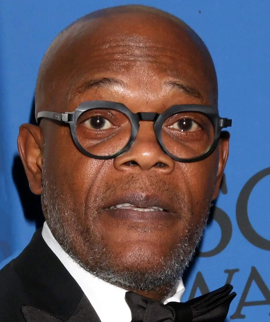 Bald Celebrity Samuel L Jackson With Beard