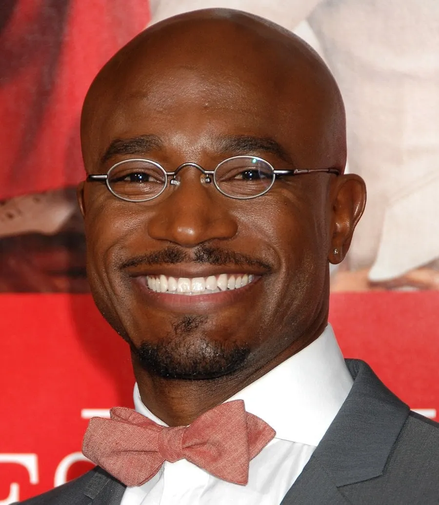 Bald Celebrity Taye Diggs With Beard