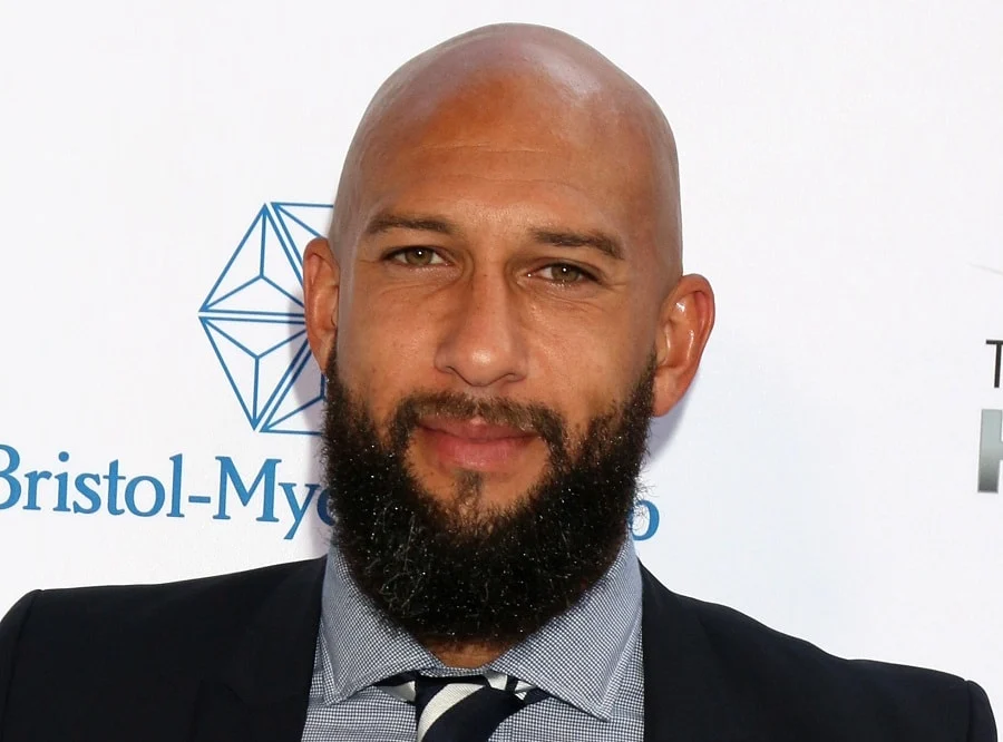 Bald Celebrity Tim Howard With Beard