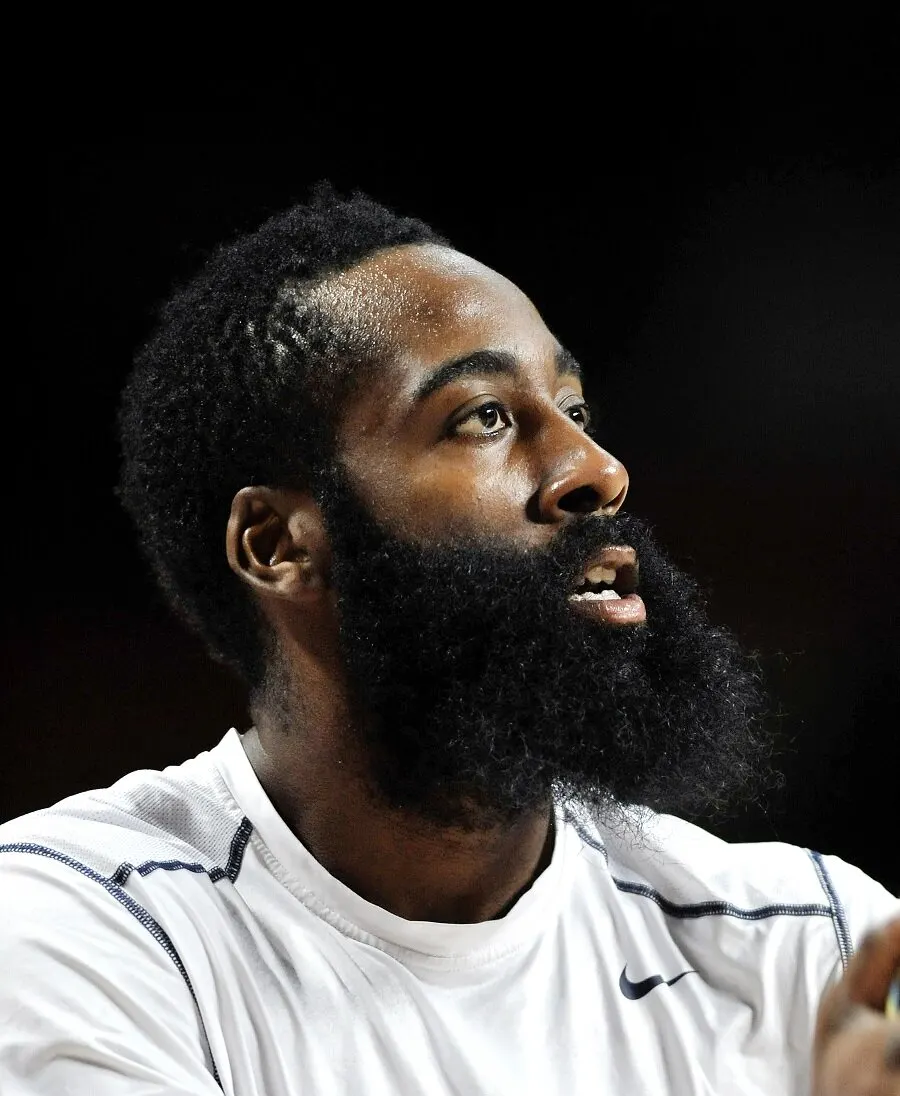 Black Celebrity James Harden With Beard