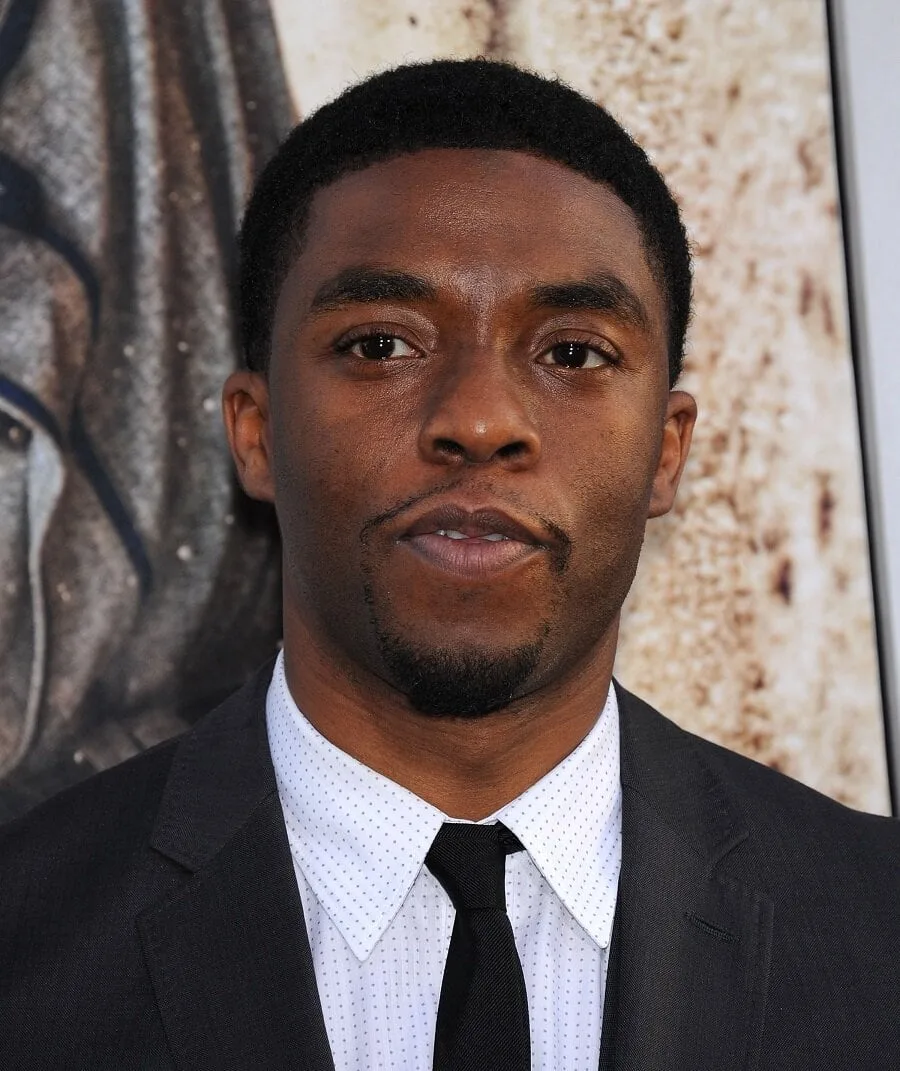 Celebrity Chadwick Boseman With Goatee Beard