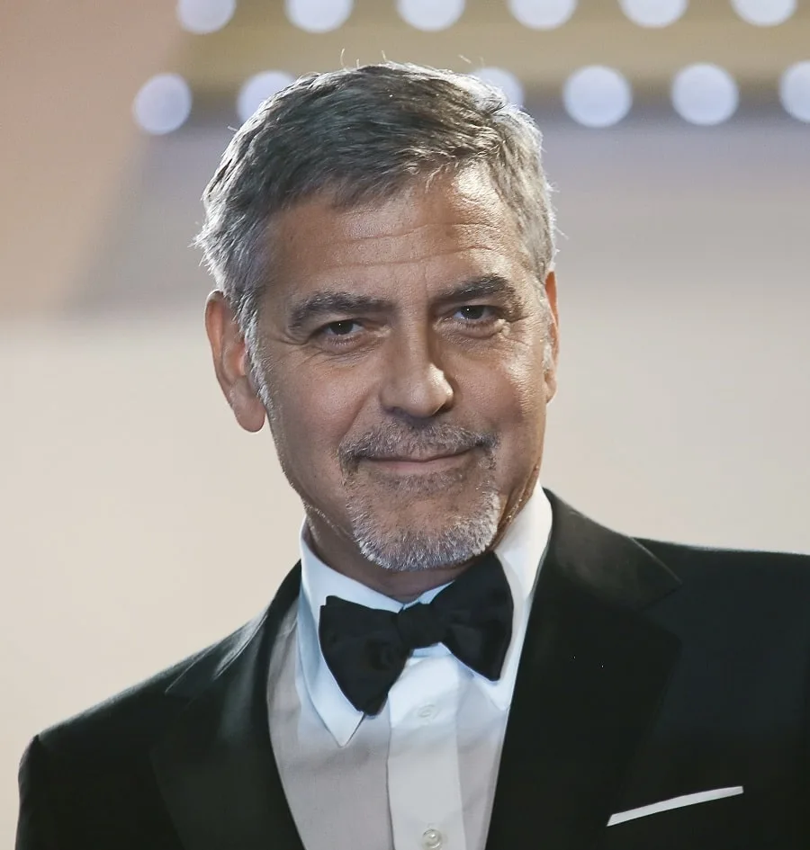 Celebrity George Clooney With Goatee Beard