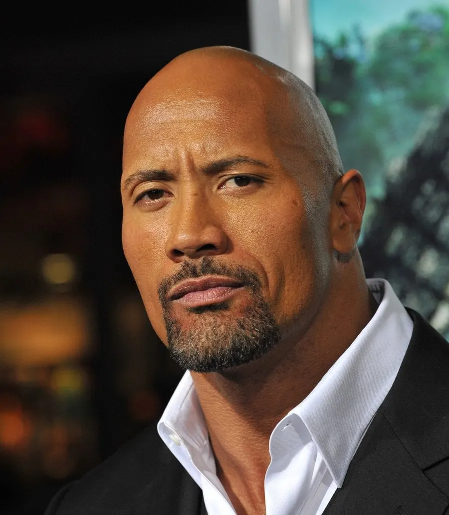 Celebrity The Rock With Goatee Beard