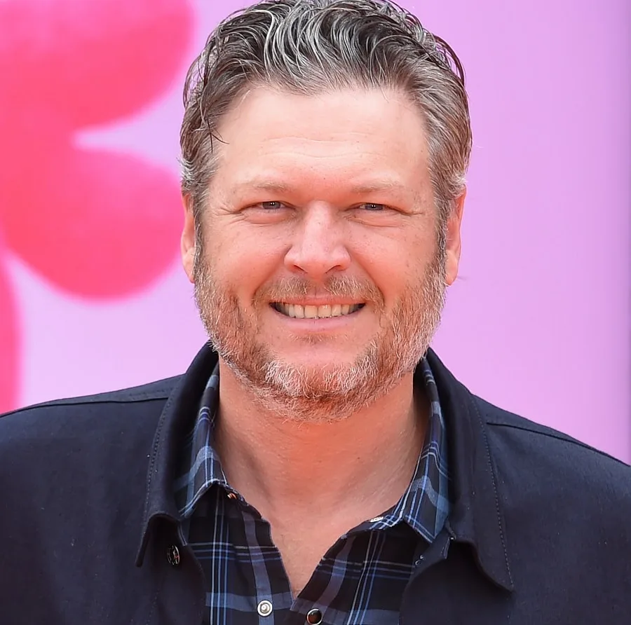 Country Singer Blake Shelton With Beard