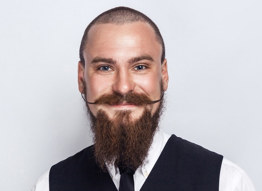 Hungarian mustache and long beard