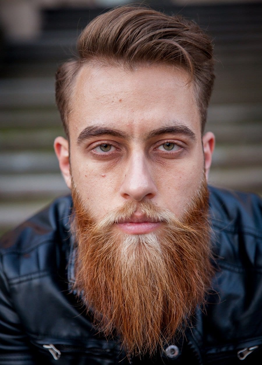 Hungarian mustache with bushy beard