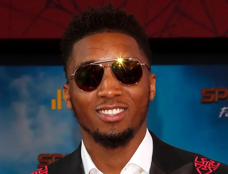 NBA Player Donovan Mitchell With Goatee Beard