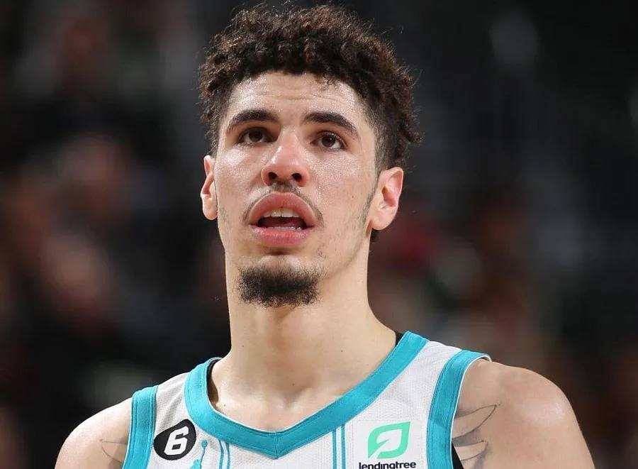 NBA Player LaMelo Ball With Chin Puff Goatee