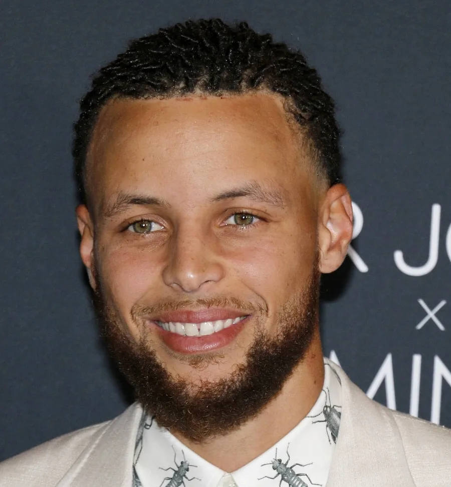 NBA Player Stephen Curry With Full Beard